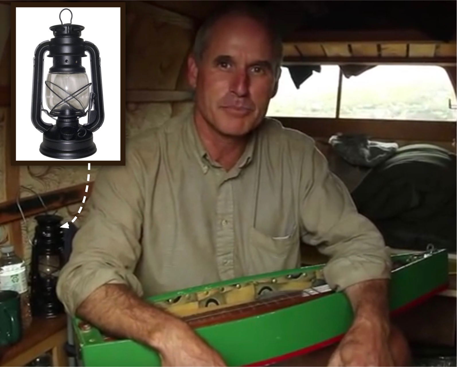 bernie harberts  wagon kerosen lantern tiny home vardo rocky mountain pbs