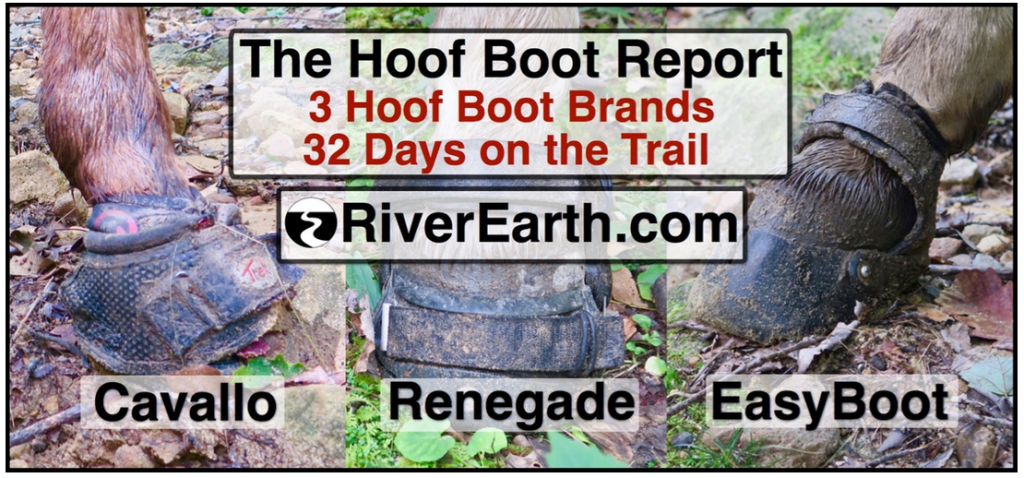 We reviewed Cavallo, Renegade and Easy Boot hoof boots. Here's how they held up after 32 days on the trail.