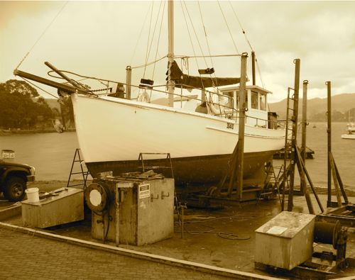 The Fishing Boat Chaparral: A Huon Pine Vessel in Cygnet, Tasmania